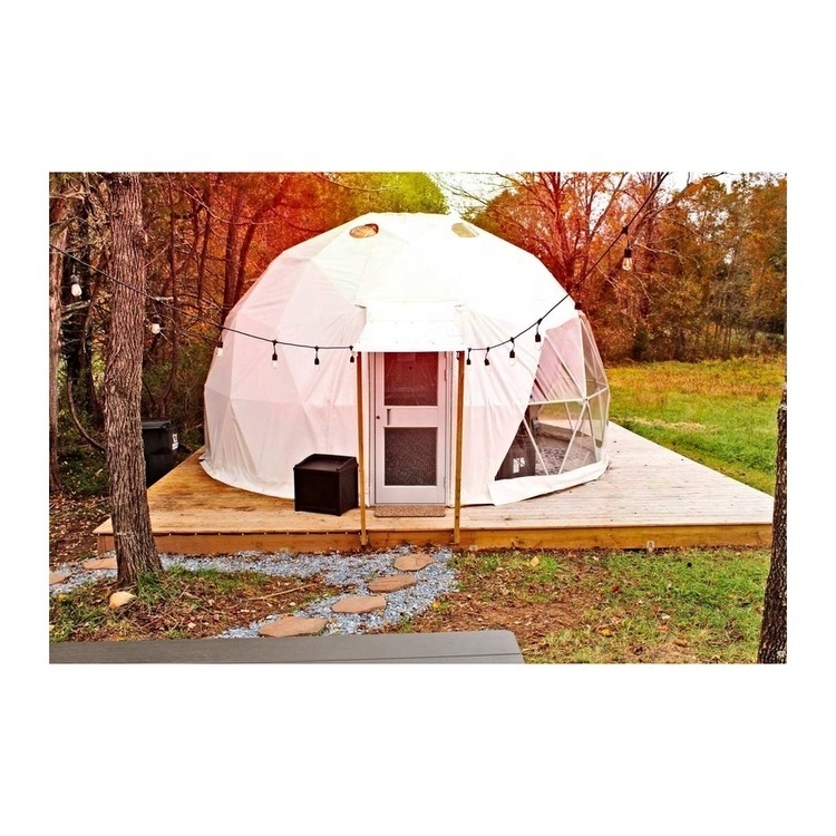 Custom Made Size Transparent Yurt Luxury Big Size Sphere Camping Geodesic Dome Tent For Large Party Event