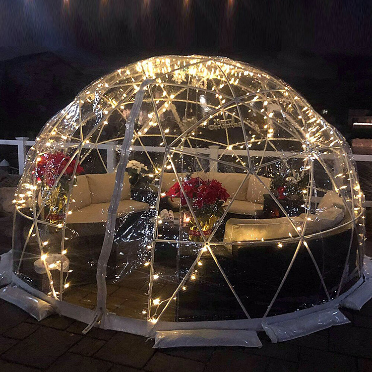 outdoor gazebo garden tent clear pvc tent transparent igloo dome tent with