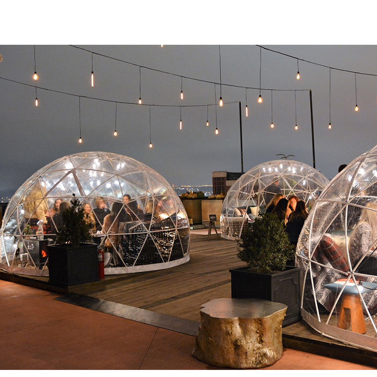 Outdoor Camping In Transparent Bubble House 5M Geo Domes Dome Glass Igloo Outdoor