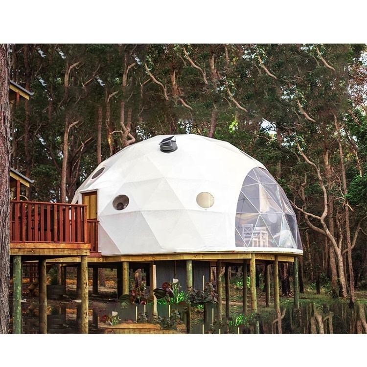 Custom Made Size Transparent Yurt Luxury Big Size Sphere Camping Geodesic Dome Tent For Large Party Event