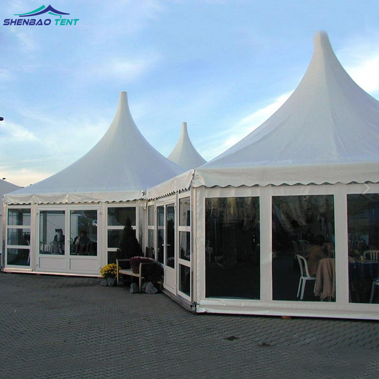 Trade show tent large outdoor commercial marquee party event strech canopy circus pagoda tent for event pagodas tents price