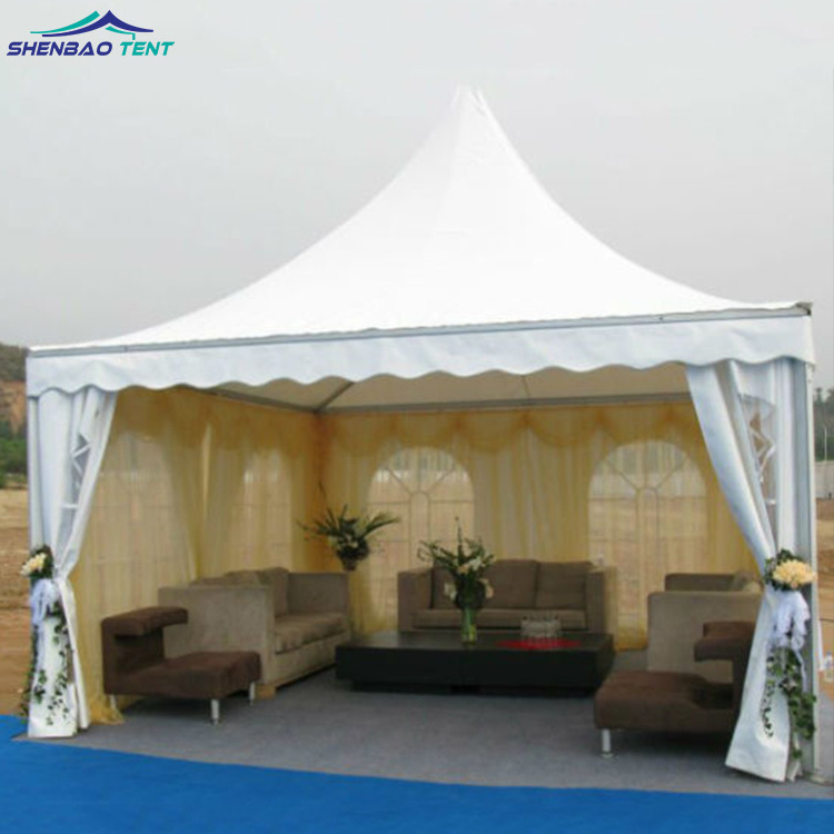 10X10 Luxury marquee party 3X3 4X4 5X5 Outdoor Hexagon gazebo Pagoda Tent with waterproof canopy