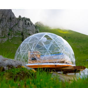 Outdoor Camping In Transparent Bubble House 5M Geo Domes Dome Glass Igloo Outdoor