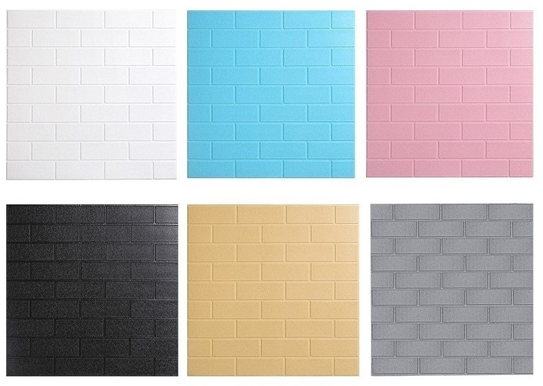 70*77cm 3D Brick Wall Panels peel stick wallpapers for interior decoration