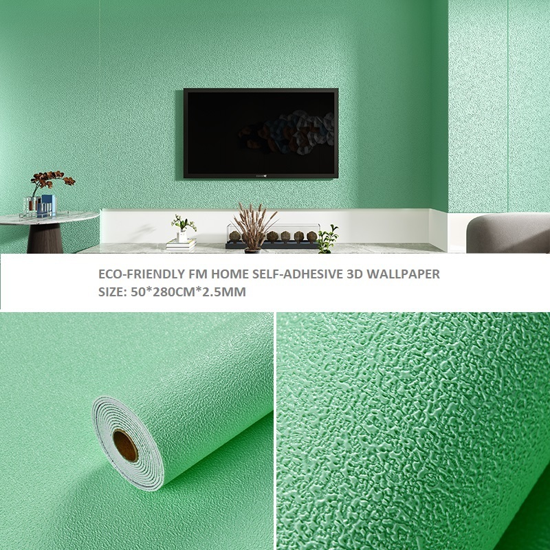 Aco-firendly odorless self- adhesive wallpapers used in interior finish wall stickers