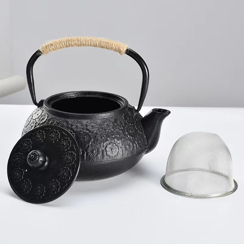 Factory supply Chinese cast iron tea pot with good quality Japanese style iron kettle