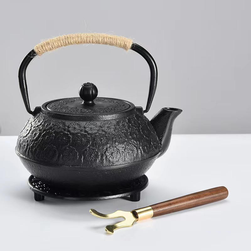 Factory supply Chinese cast iron tea pot with good quality Japanese style iron kettle