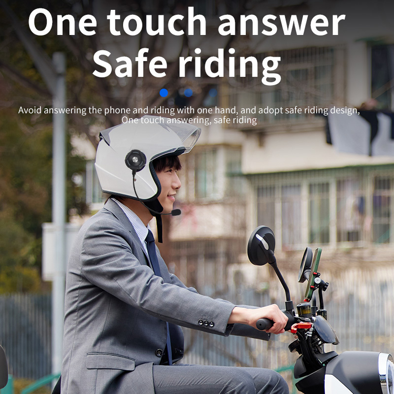 Private Mold Open Face Handsfree Rainproof Smart Motorcycle Helmet Bluetooth Headset Motorcycle Bone Conduction Helmet