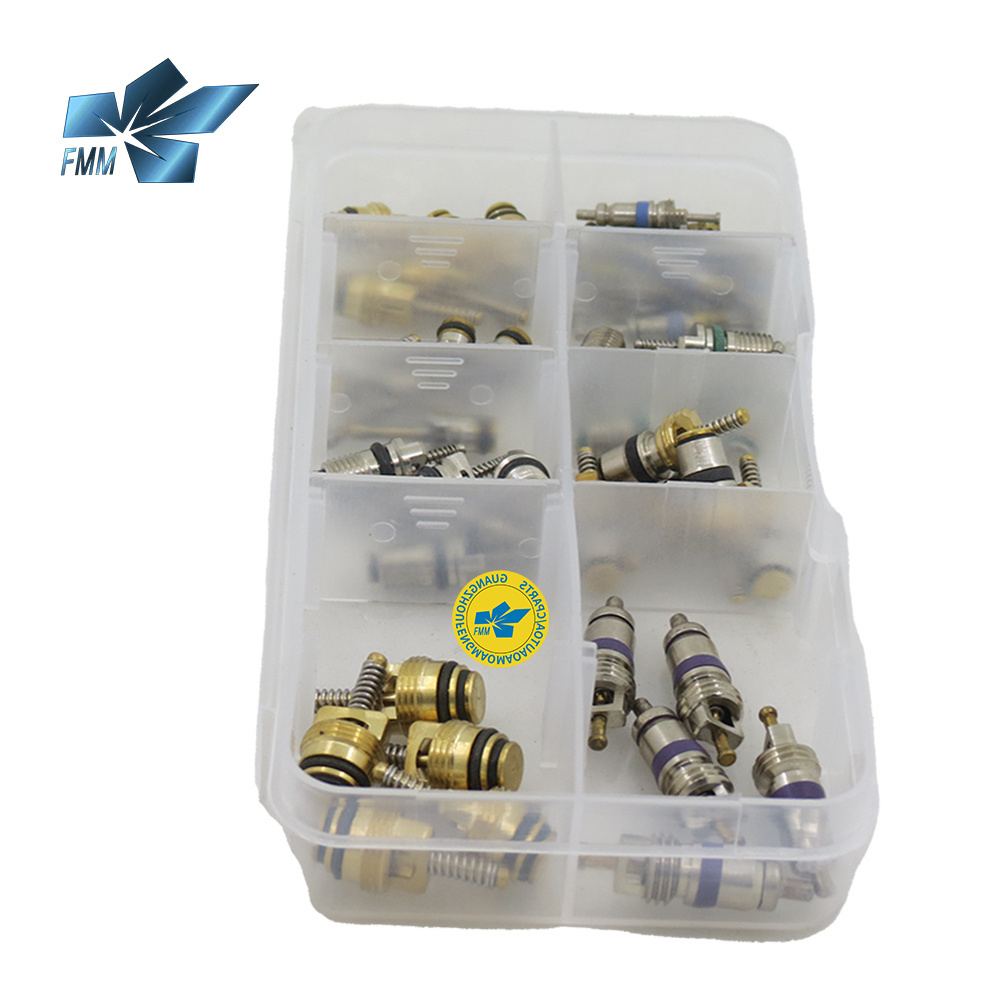 Valve Core Assortment Set for R12 R134a BMW Mercedes Benz Honda Toyota Volkswagen VW Volvo