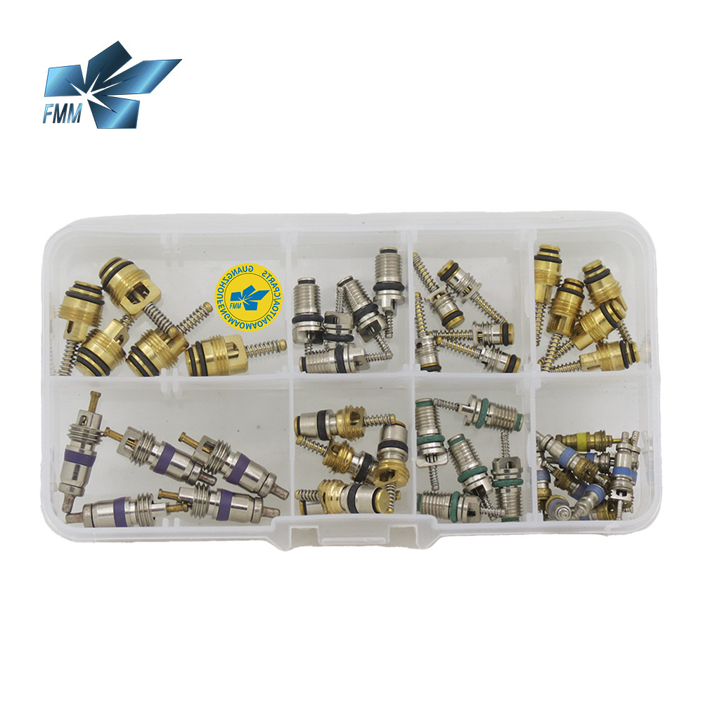 Valve Core Assortment Set for R12 R134a BMW Mercedes Benz Honda Toyota Volkswagen VW Volvo