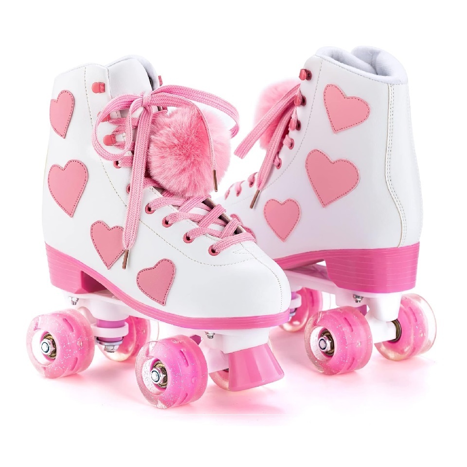 Hot Sales Patines Con Luces Soy Luna Girl Flashing Roller Skates Shoes Sapatos Con Ruedas