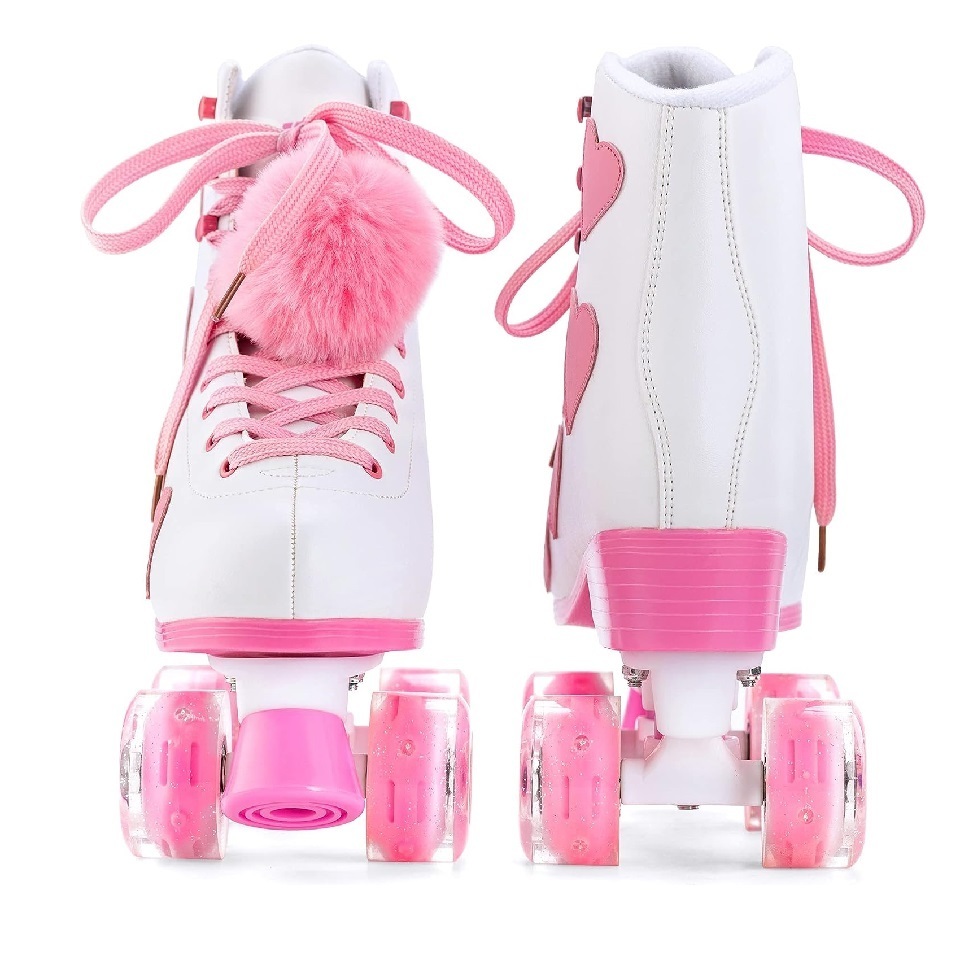 Hot Sales Patines Con Luces Soy Luna Girl Flashing Roller Skates Shoes Sapatos Con Ruedas