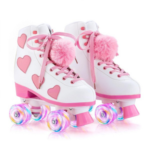 Hot Sales Patines Con Luces Soy Luna Girl Flashing Roller Skates Shoes Sapatos Con Ruedas