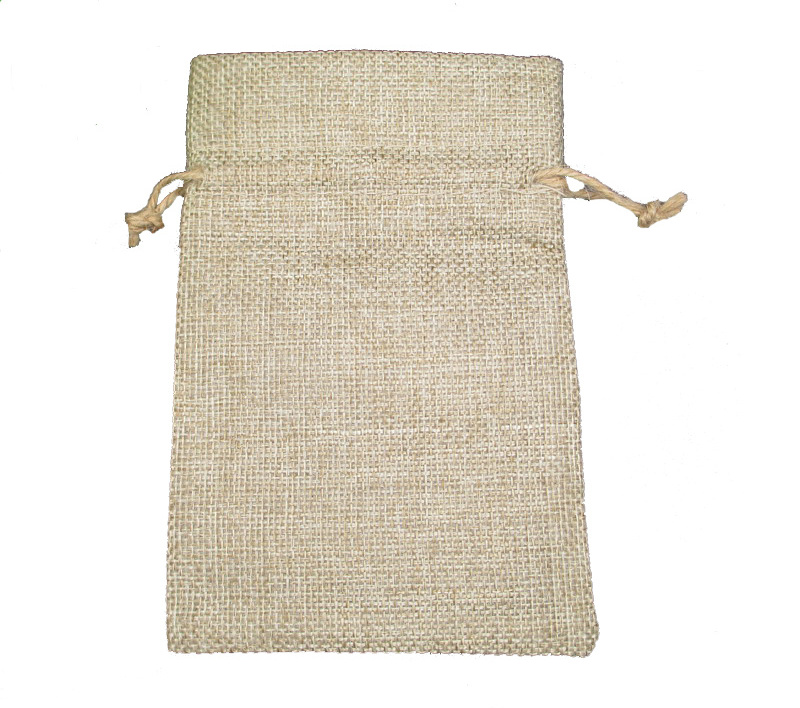 Natural Hemp Drawstring Bags Wholesale Burlap Gift Drawstring Pouch Jute Bags with String