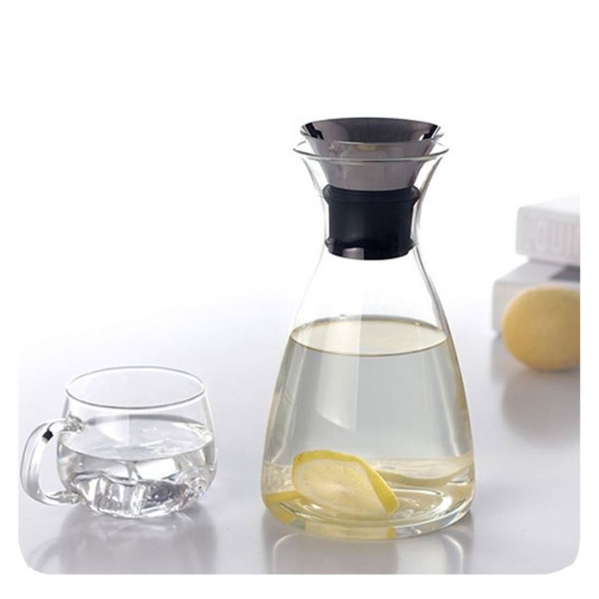 New High Quality Borosilicate Glass Water Jug Tea Pot Juice Pitcher Cold Water 2024