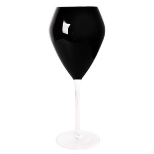 Black Red Wine Glasses Transparent Goblet Wine Glass Lead Free Durable Glassware For Party