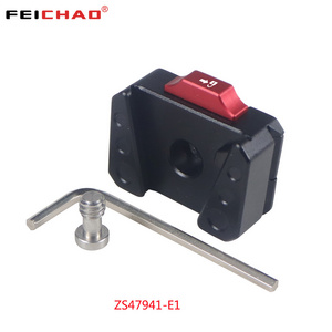 FEICHAO 1/4" Screw Quick Release Clamp Plate Camera V-Lock Mount Adapter for Tripod Field Monitor LED Light