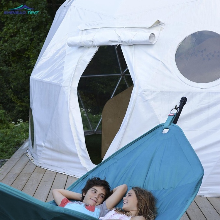 High Quality 6m Diameter Geodesic Half Eco Family Dome Tent Price Manufacturer For Backyard