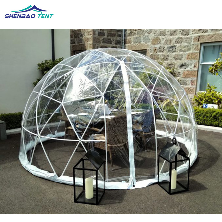 factory price Anti-UV luxury transparent igloo dome tent for outdoor wedding party event