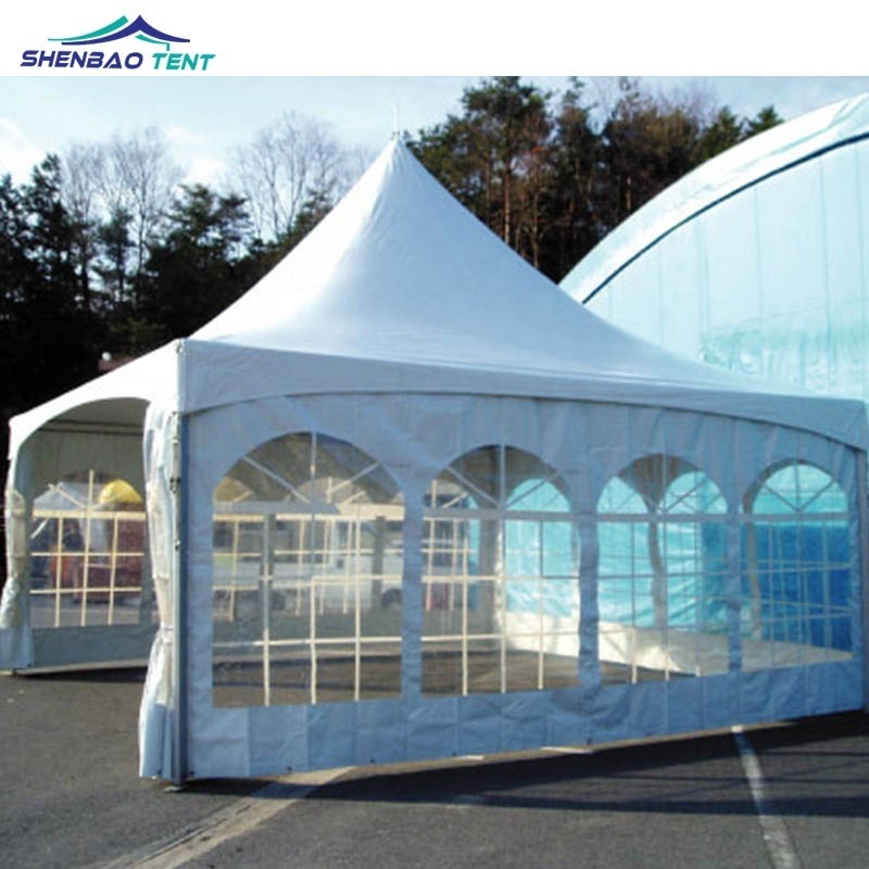 Luxury marquee party 3X3 4X4 5X5 10X10 Outdoor Canvas Hexagon gazebo Pagoda Tent with waterproof canopy