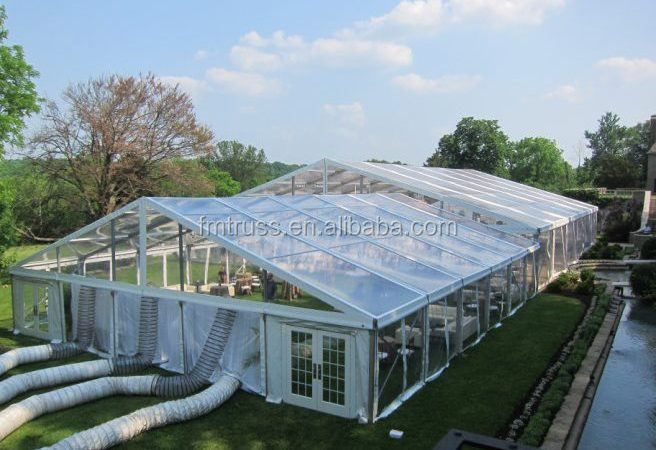 Luxury aluminum frame structure canopy tent 20x20 Waterproof clear marquee tent for sale white