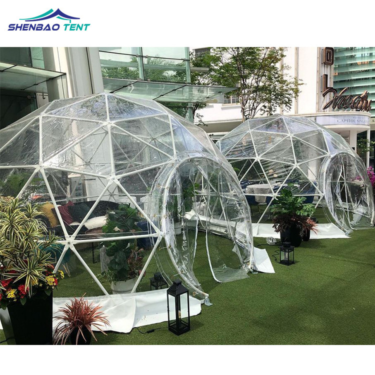 Waterproof Pvc Clear Dome Tent Transparent Igloo Dome Tents For Dning/Cafe Event