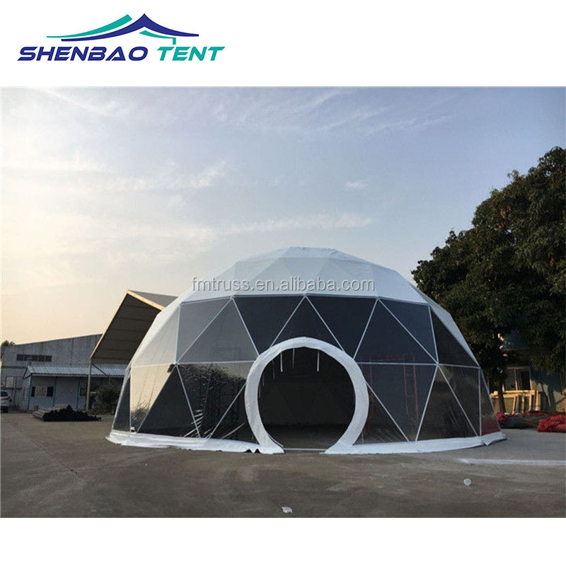 Huge Geodesic Dome Sphere Tent Galvanized Steel Frame For Outdoor Camping Tent