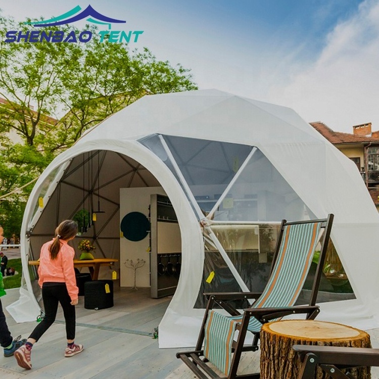 Waterproof PVC Fabric domo geodesico Dome tent hotel luxury Geodesic domo geodesico Tent Hotel tents for party event