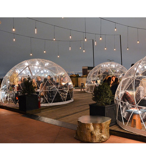 3.6m Diameter Outdoor restaurant Cafe Bar Clear Dome Tent Dining Igloo