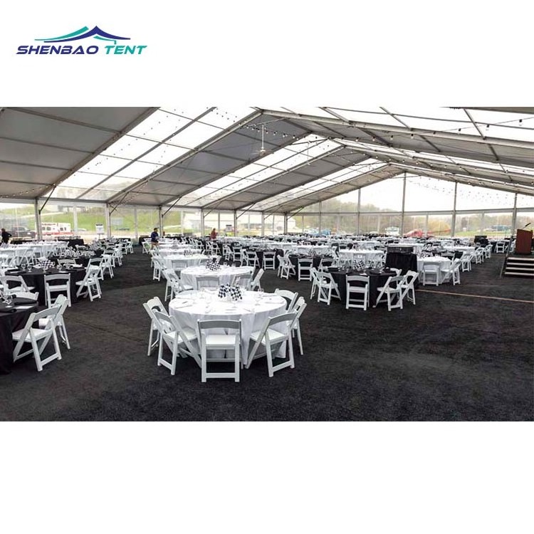 Luxury aluminum frame structure canopy tent 20x20 Waterproof clear marquee tent for sale white