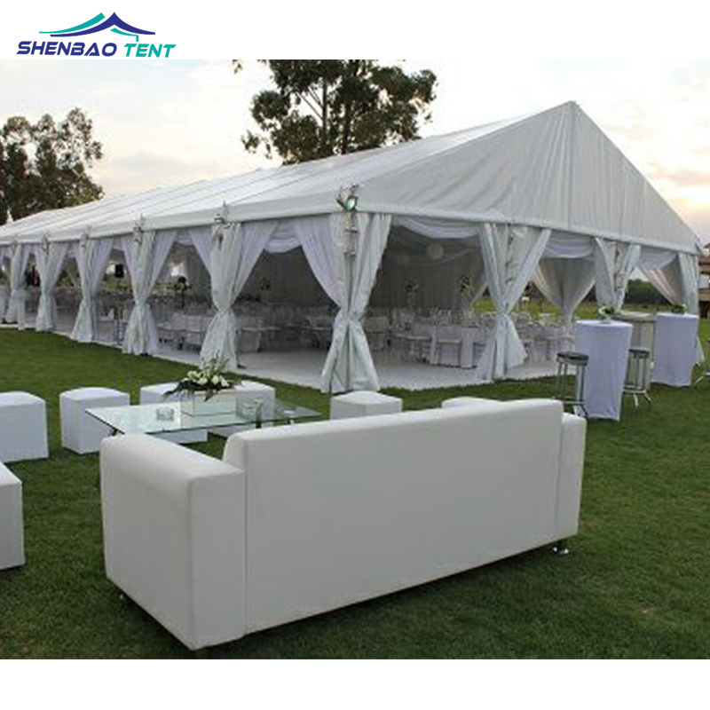 Aluminum Frame industrial tent A Shape Big Outdoor Carpas Para Eventos White Wedding Party Event Marquee Church Tent For Sale