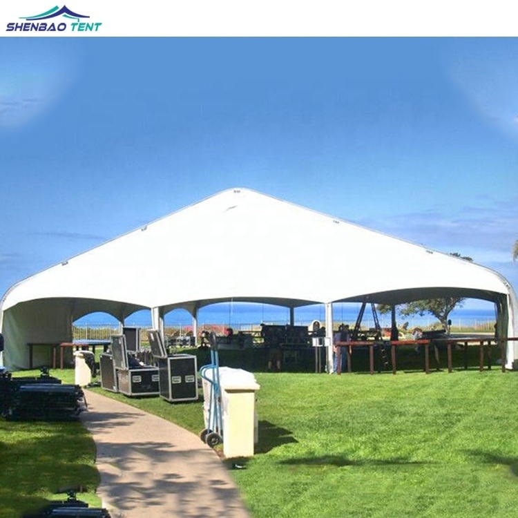 outdoor Large church tents for events Aluminum Pvc Waterproof Storage Curved Tent industrial huge curve TFS  tent