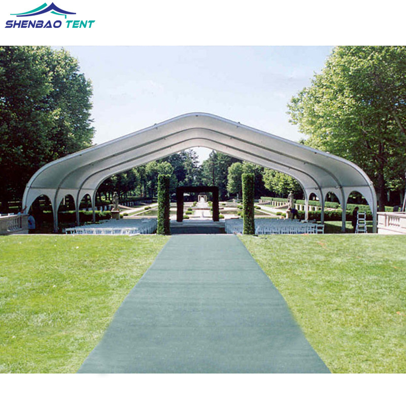 outdoor Large church tents for events Aluminum Pvc Waterproof Storage Curved Tent industrial huge curve TFS  tent