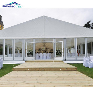 Aluminum Frame industrial tent A Shape Big Outdoor Carpas Para Eventos White Wedding Party Event Marquee Church Tent For Sale