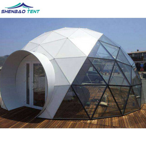 Good Price Aluminum Alloy Geodesic Gazebo Dome Tent With Transparent Pvc transparent dome gazebo