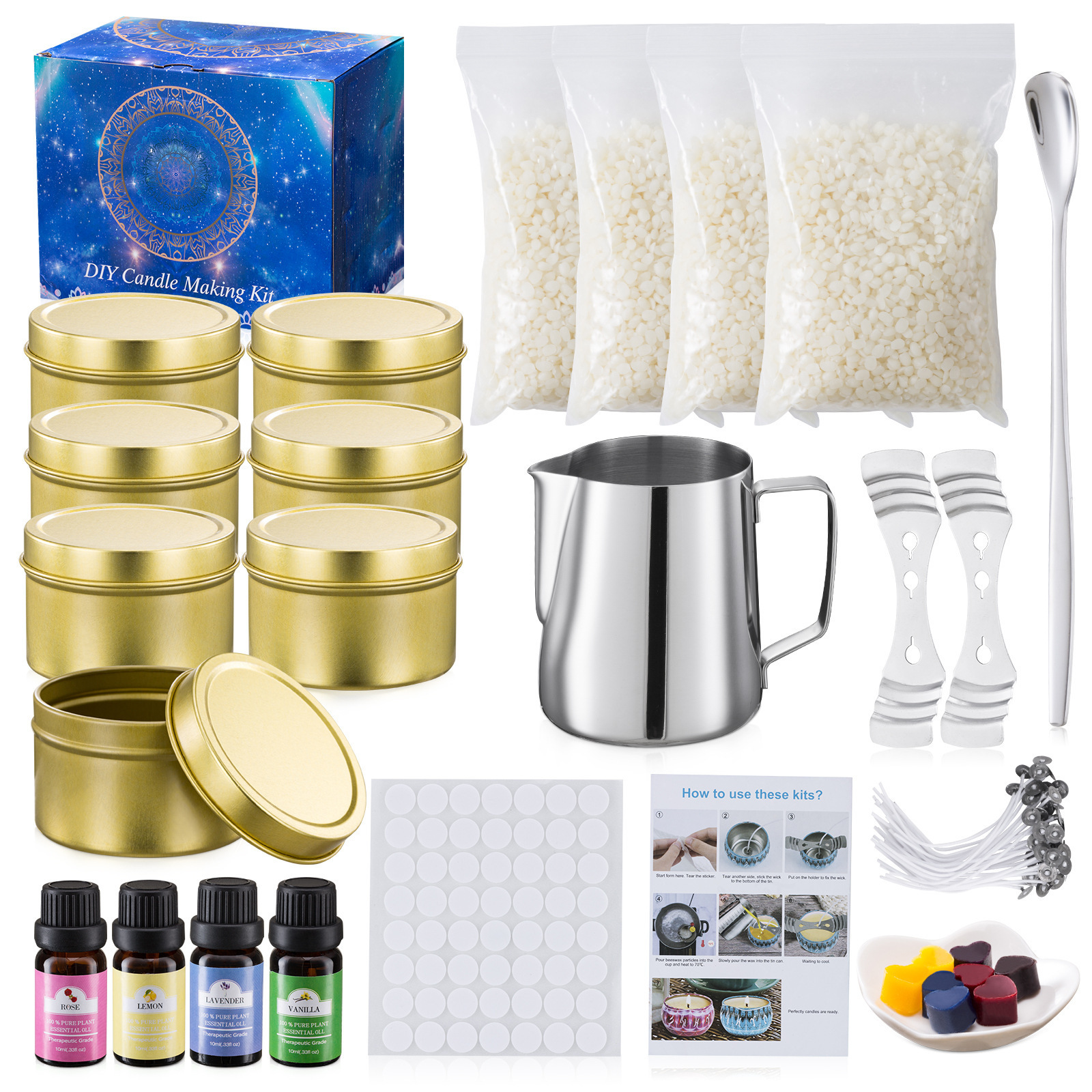 Soy Wax Candle Making Kit Soy Wax Scented Candle Set