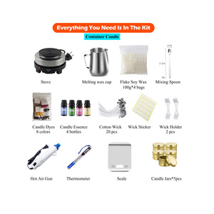 Manufacturer supply soy candle making kit candle refill kits set for candle making