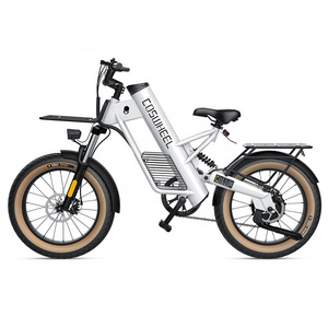 Coswheel M20 20inch Step-Thru Folding Electric Bike Fat Tire Parts 500w 10000w Motor Electric Bike Foldable Mountain Bicycle