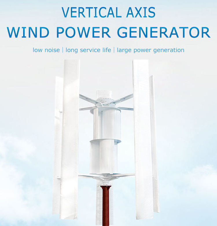 48v/96v Low Noise Alternative Energy System Helical Power Vertical Axis Wind Turbine 3000w 2000w Wind Turbine Generator