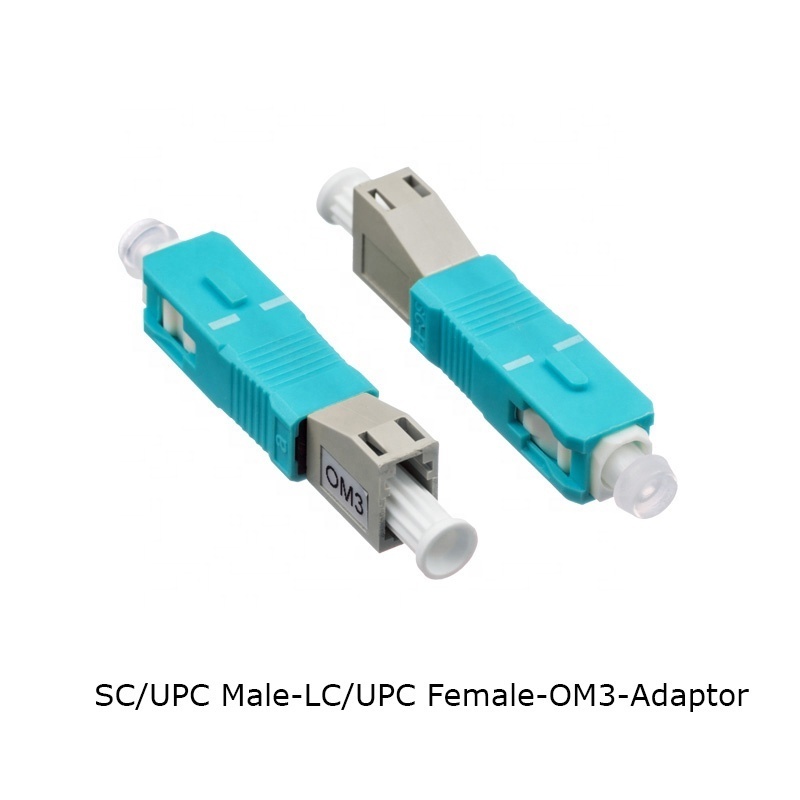 FTTH Optical Equipment Tool LC Female to SC Male OM3 Hybrid Flange SM 9/125 fiber optic adapters for Telecom