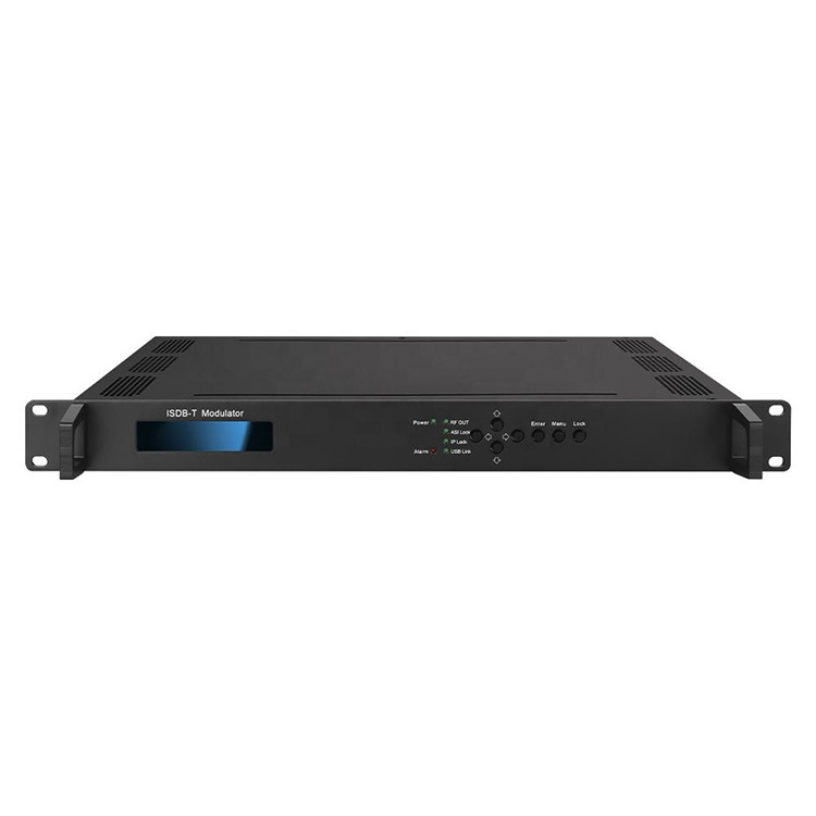 Digital TV Headend System 8  in 1 H.264 HD DVB-T ISDB-T Multiplexing Video Encoder Modulator IP Input