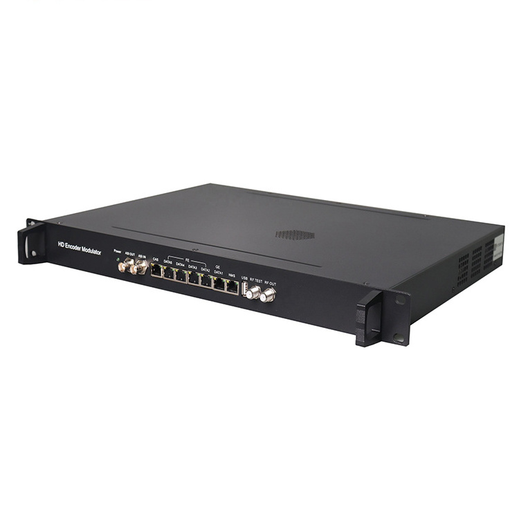 8 16 24 Channels HD Encoder Modulator Digital Headend Equipment for Radio & TV Broadcasting