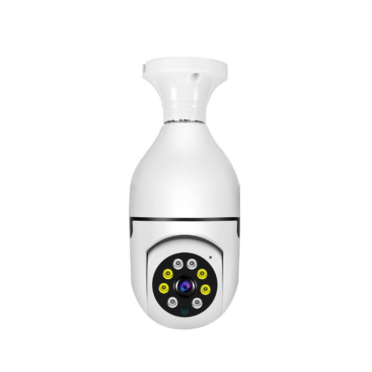 2MP  wifi Wireless Security Camera 2.4G&5G Alarm Motion Detection Indoor/Outdoor PTZ 360 Degree Light Socket Security Camera