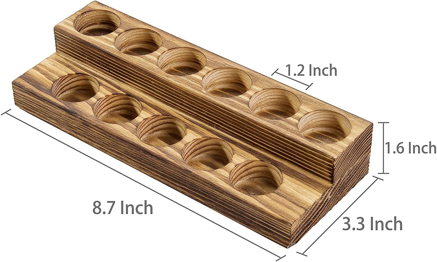 Custom Made Pine Storage Organizer Holder Essential Oil Stand Wood Display Rack Roller Bottle Tray for 5/10/15/20ml Bottles