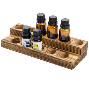 Custom Made Pine Storage Organizer Holder Essential Oil Stand Wood Display Rack Roller Bottle Tray for 5/10/15/20ml Bottles