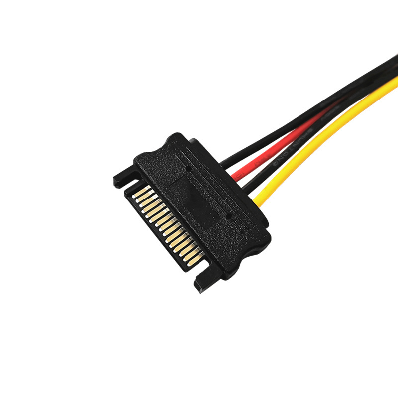 SATA 15Pin Male to Big 4Pin Male Serial Power Connector Adapter Cable Molex IDE 4pin to SATA Converter Power Cable