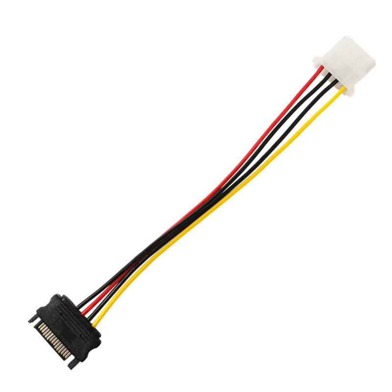 SATA 15Pin Male to Big 4Pin Male Serial Power Connector Adapter Cable Molex IDE 4pin to SATA Converter Power Cable