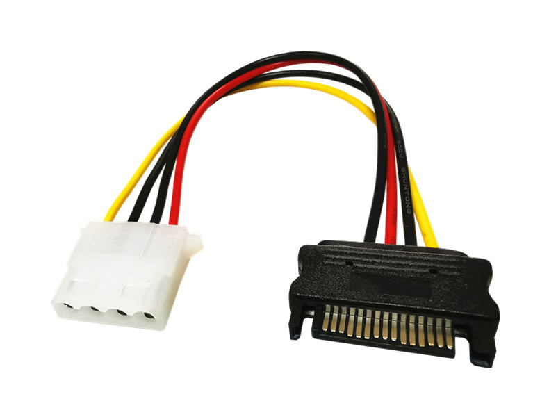 SATA 15Pin Male to Big 4Pin Male Serial Power Connector Adapter Cable Molex IDE 4pin to SATA Converter Power Cable