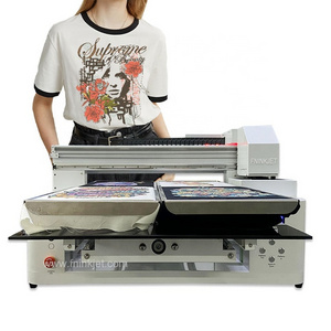 Big Format Industrial T Shirt Printer with 4/6 Pallets Direct to Garment DTG Printer for Cloth A1 Size