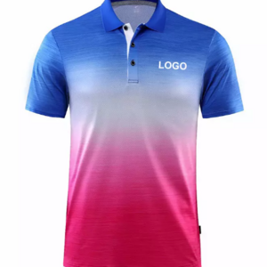 Custom Dye Sublimation Printing Mens Polo Shirts 100% Polyester Spandex T Shirt Polo